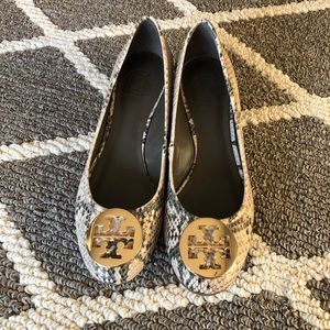 Tory Burch Snakeskin Wedge [EUC]